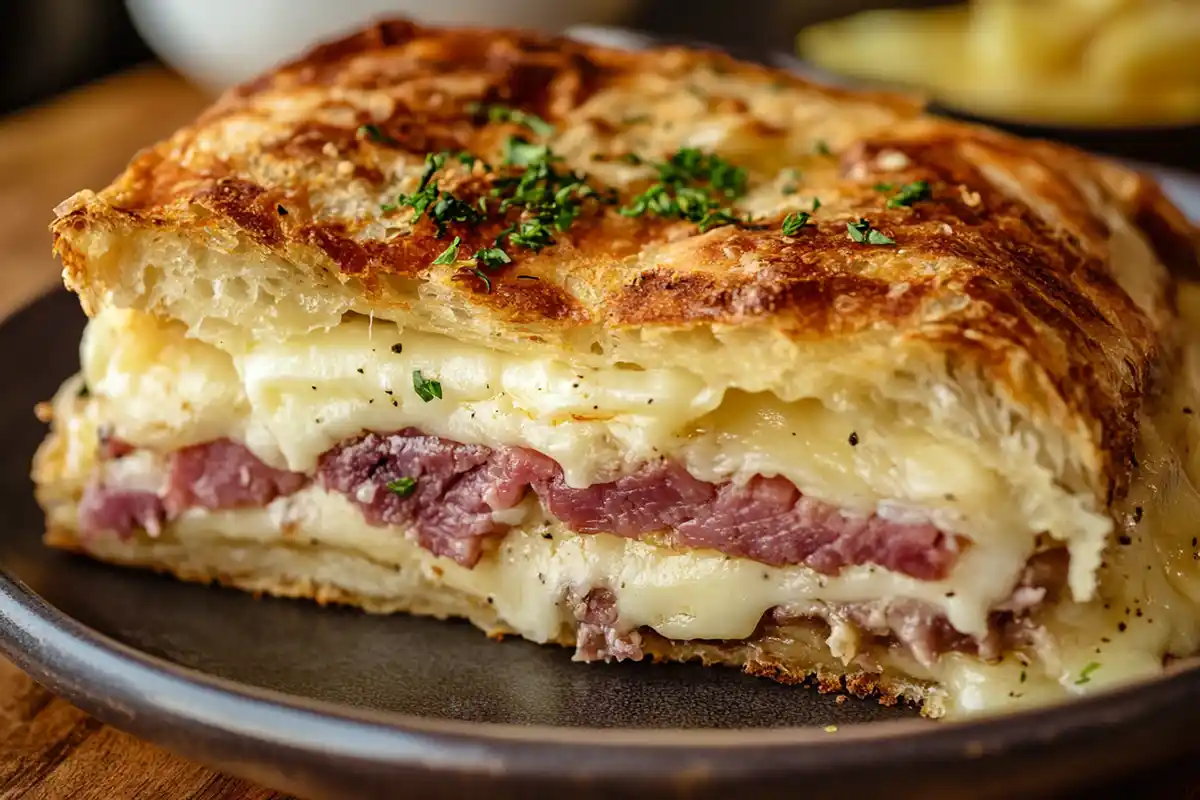 Crescent Reuben Bake Recipe | Easy, Savory, and Delicious - TastyHunger