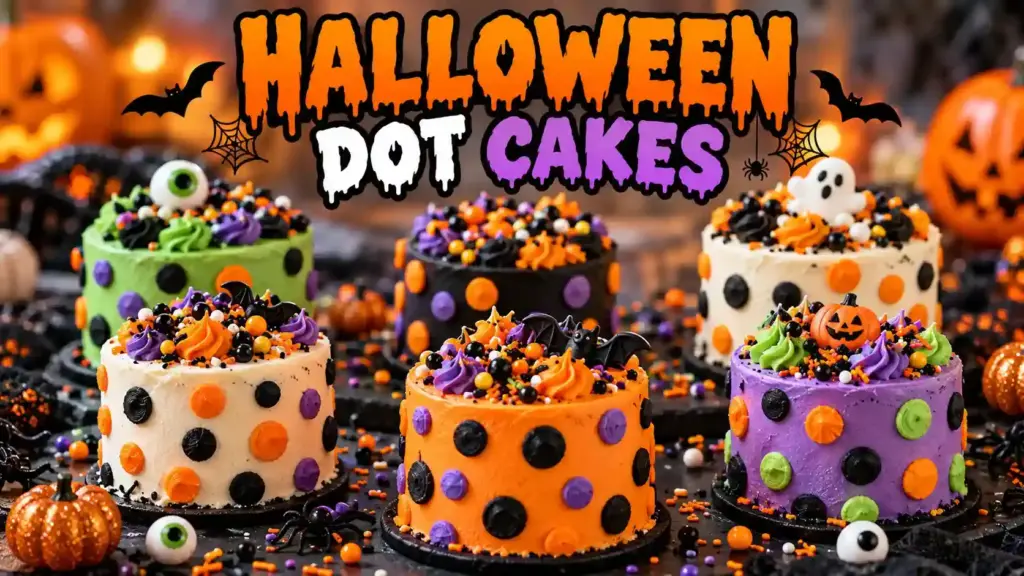 Halloween Dot Cakes